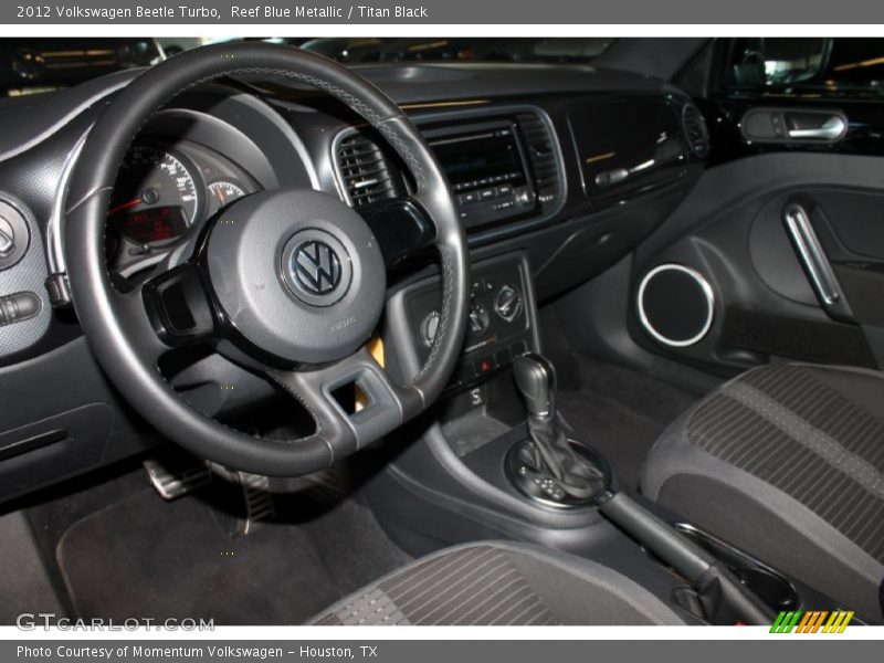 Reef Blue Metallic / Titan Black 2012 Volkswagen Beetle Turbo