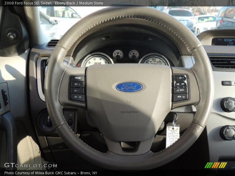 Ebony Black / Medium Stone 2009 Ford Focus SEL Sedan