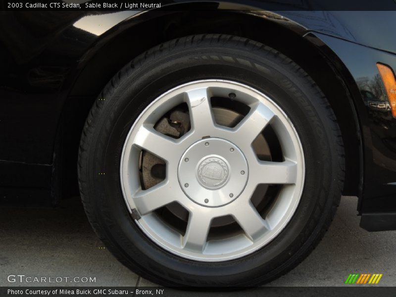 Sable Black / Light Neutral 2003 Cadillac CTS Sedan