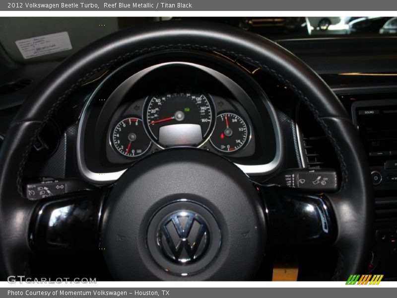 Reef Blue Metallic / Titan Black 2012 Volkswagen Beetle Turbo