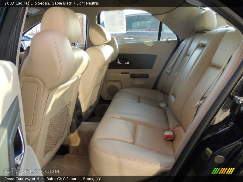 Sable Black / Light Neutral 2003 Cadillac CTS Sedan