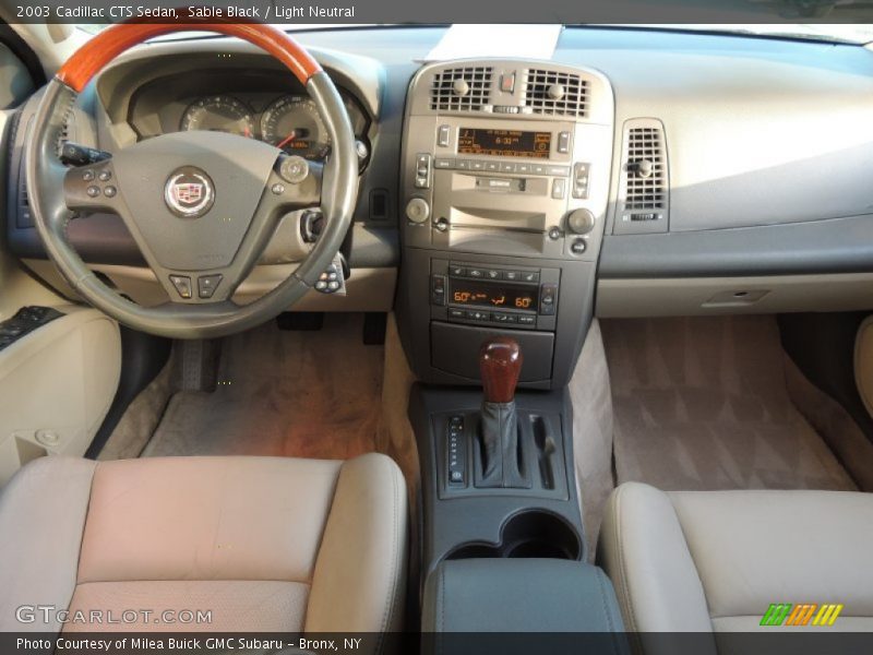 Sable Black / Light Neutral 2003 Cadillac CTS Sedan