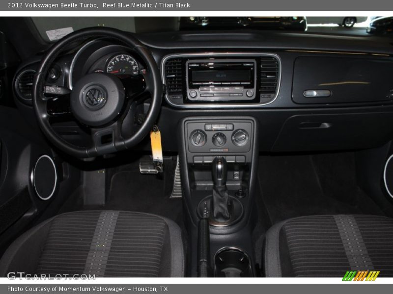 Reef Blue Metallic / Titan Black 2012 Volkswagen Beetle Turbo