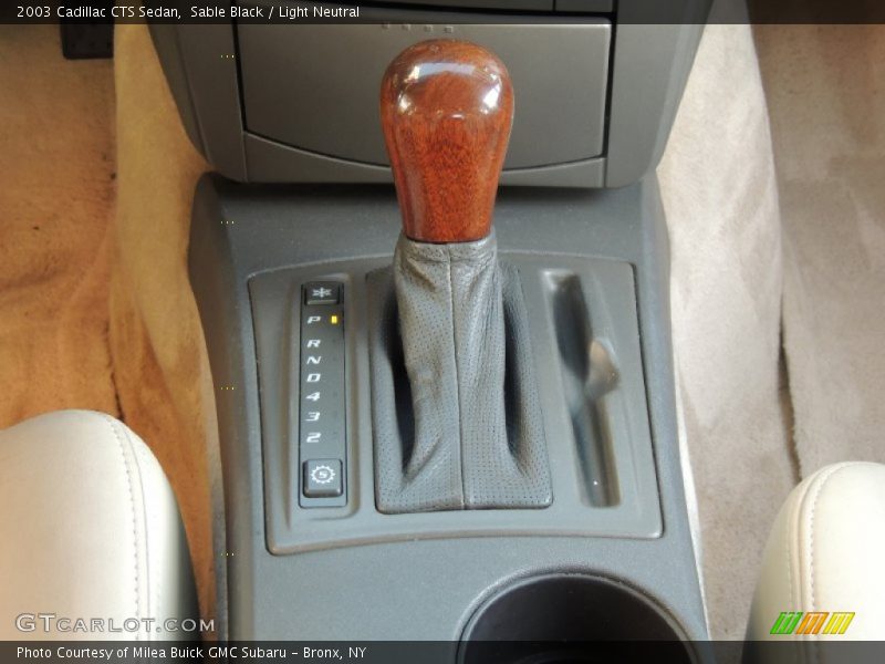 Sable Black / Light Neutral 2003 Cadillac CTS Sedan