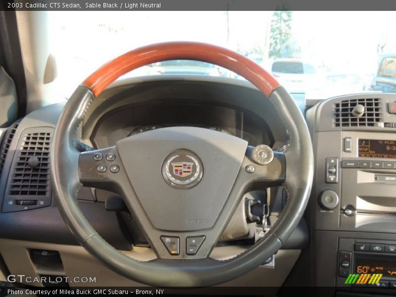 Sable Black / Light Neutral 2003 Cadillac CTS Sedan