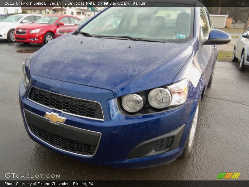 Blue Topaz Metallic / Jet Black/Dark Titanium 2013 Chevrolet Sonic LT Sedan