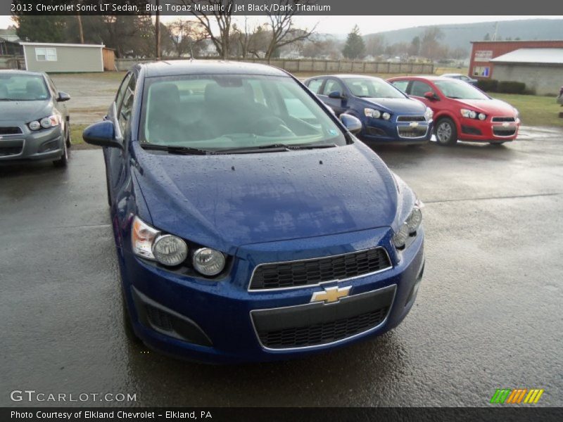 Blue Topaz Metallic / Jet Black/Dark Titanium 2013 Chevrolet Sonic LT Sedan