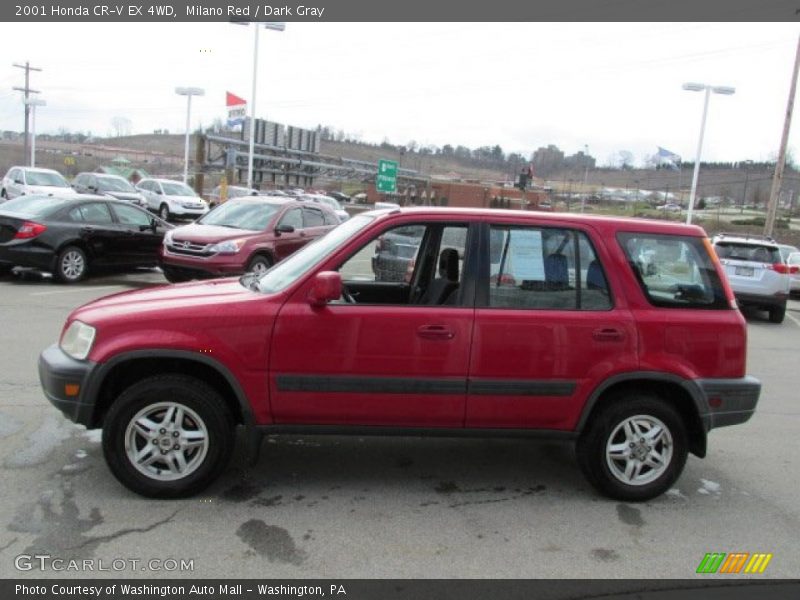 Milano Red / Dark Gray 2001 Honda CR-V EX 4WD