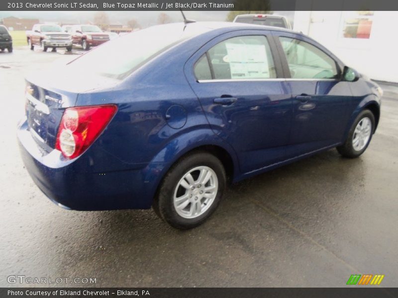 Blue Topaz Metallic / Jet Black/Dark Titanium 2013 Chevrolet Sonic LT Sedan