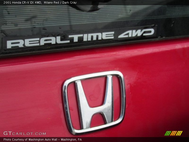 Milano Red / Dark Gray 2001 Honda CR-V EX 4WD
