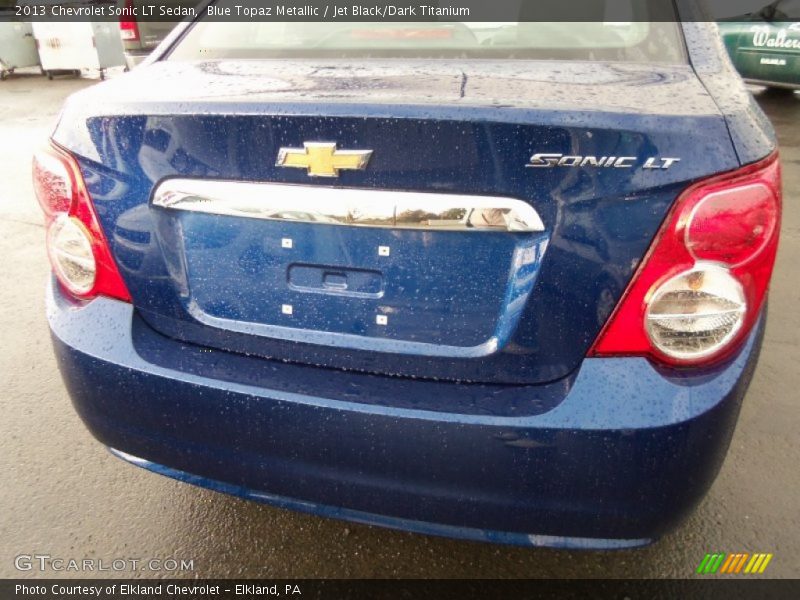 Blue Topaz Metallic / Jet Black/Dark Titanium 2013 Chevrolet Sonic LT Sedan