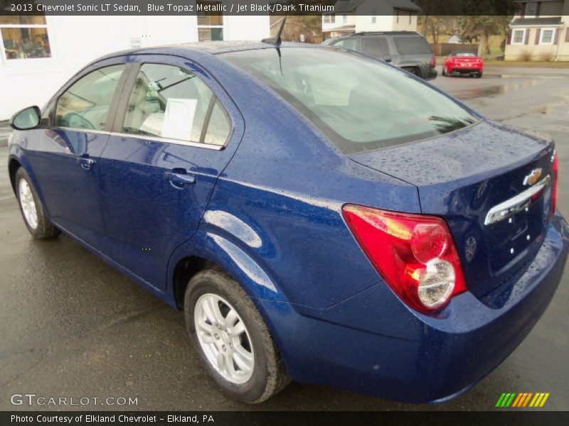  2013 Sonic LT Sedan Blue Topaz Metallic