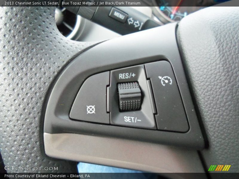 Blue Topaz Metallic / Jet Black/Dark Titanium 2013 Chevrolet Sonic LT Sedan