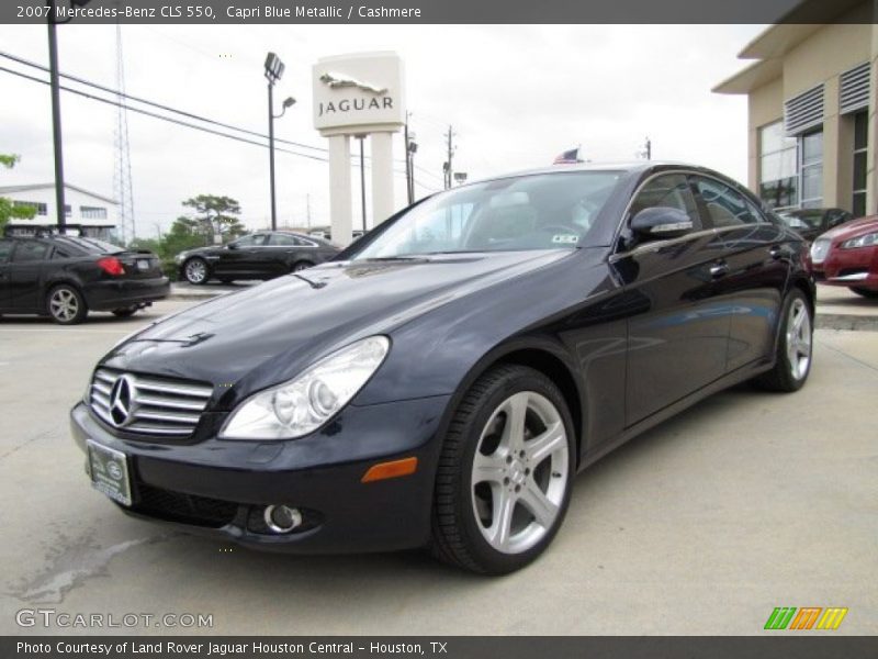 Capri Blue Metallic / Cashmere 2007 Mercedes-Benz CLS 550