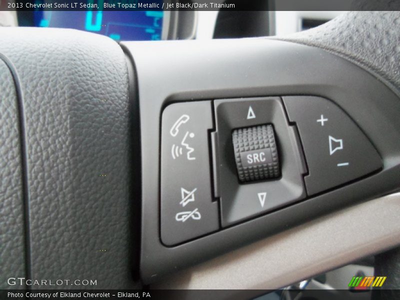 Blue Topaz Metallic / Jet Black/Dark Titanium 2013 Chevrolet Sonic LT Sedan