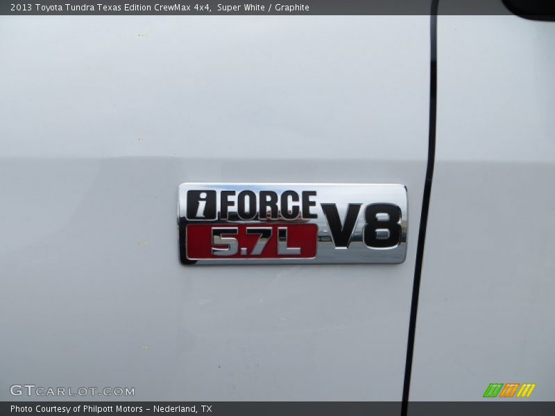 Super White / Graphite 2013 Toyota Tundra Texas Edition CrewMax 4x4