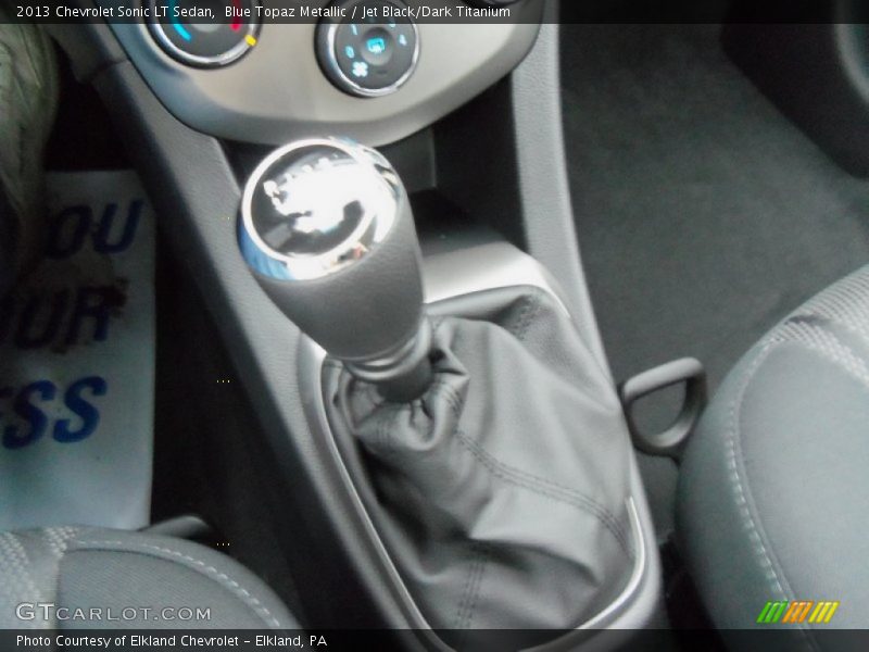 Blue Topaz Metallic / Jet Black/Dark Titanium 2013 Chevrolet Sonic LT Sedan