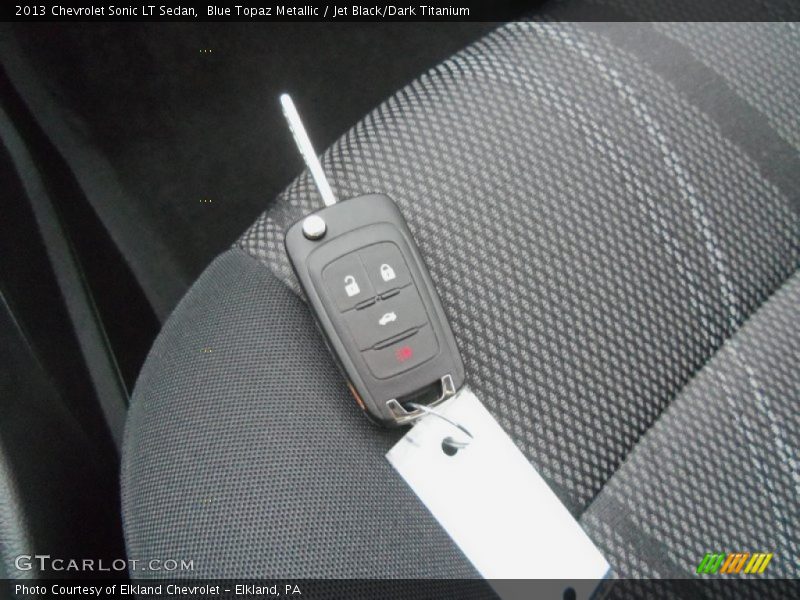 Blue Topaz Metallic / Jet Black/Dark Titanium 2013 Chevrolet Sonic LT Sedan