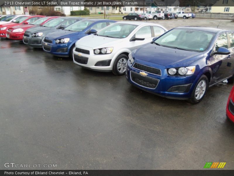 Blue Topaz Metallic / Jet Black/Dark Titanium 2013 Chevrolet Sonic LT Sedan