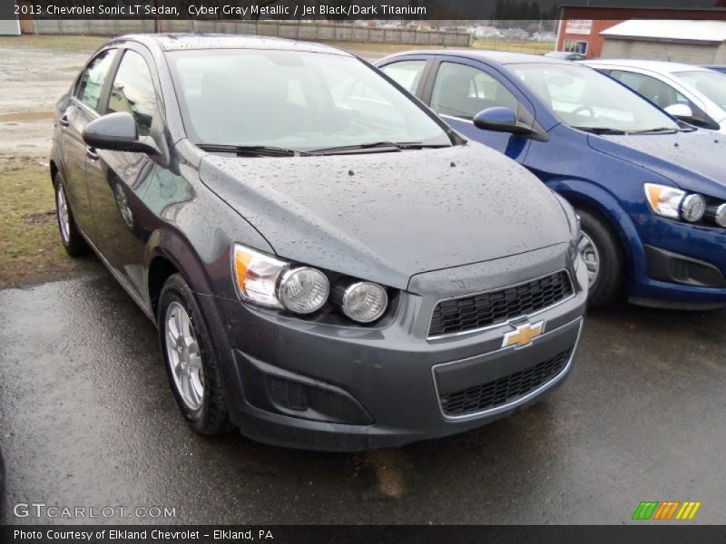 Cyber Gray Metallic / Jet Black/Dark Titanium 2013 Chevrolet Sonic LT Sedan