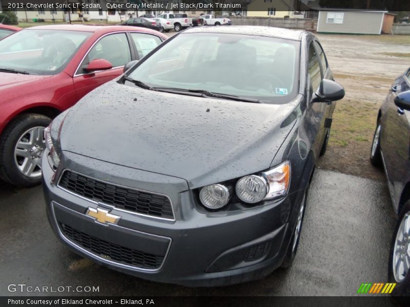 Cyber Gray Metallic / Jet Black/Dark Titanium 2013 Chevrolet Sonic LT Sedan