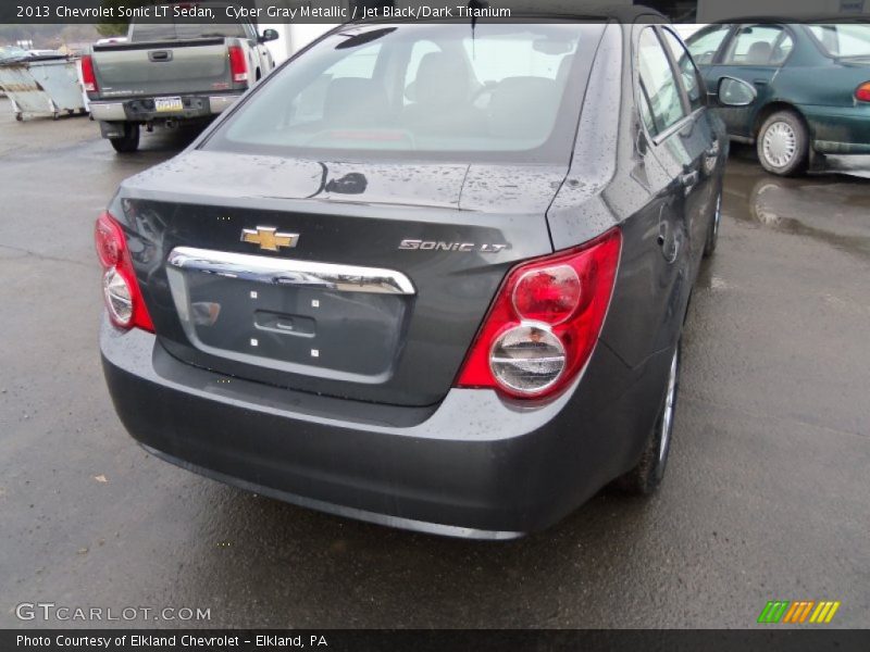 Cyber Gray Metallic / Jet Black/Dark Titanium 2013 Chevrolet Sonic LT Sedan