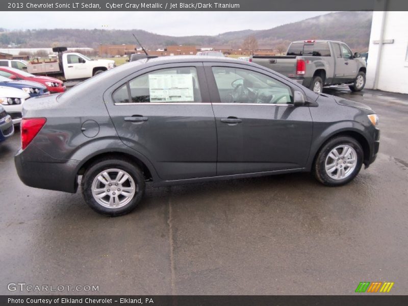 Cyber Gray Metallic / Jet Black/Dark Titanium 2013 Chevrolet Sonic LT Sedan