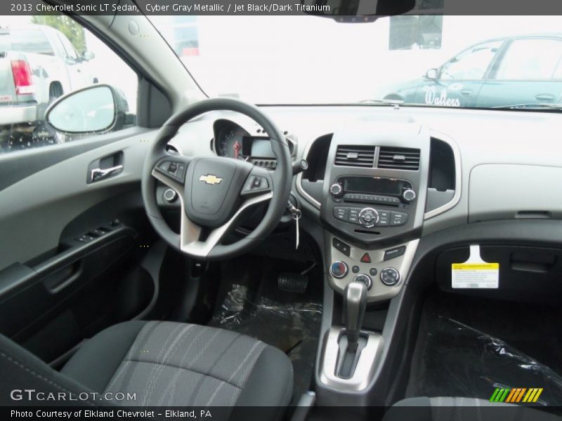 Cyber Gray Metallic / Jet Black/Dark Titanium 2013 Chevrolet Sonic LT Sedan