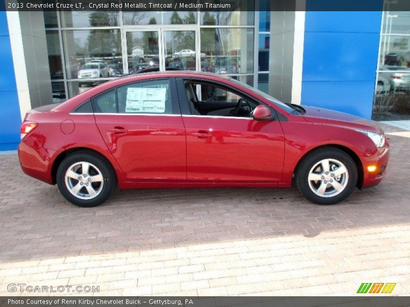 Crystal Red Metallic Tintcoat / Medium Titanium 2013 Chevrolet Cruze LT
