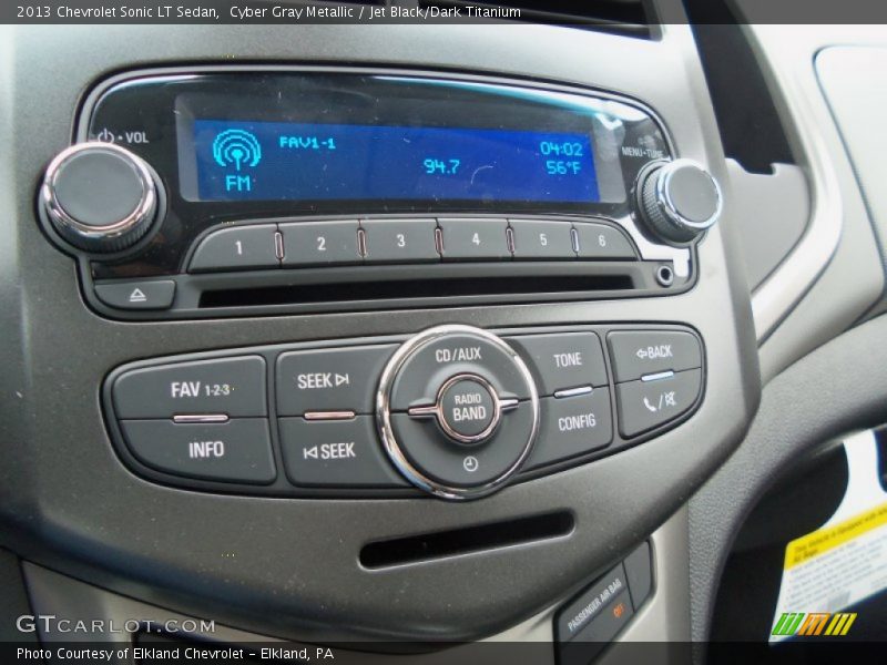 Cyber Gray Metallic / Jet Black/Dark Titanium 2013 Chevrolet Sonic LT Sedan