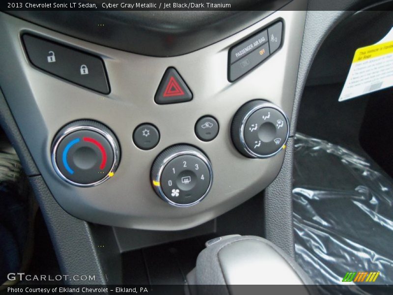 Cyber Gray Metallic / Jet Black/Dark Titanium 2013 Chevrolet Sonic LT Sedan