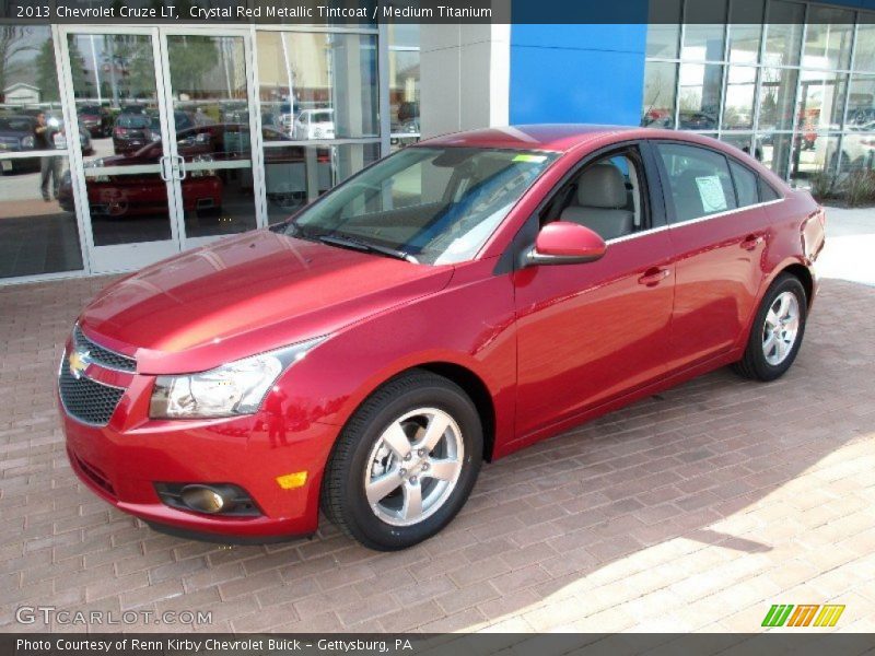 Crystal Red Metallic Tintcoat / Medium Titanium 2013 Chevrolet Cruze LT