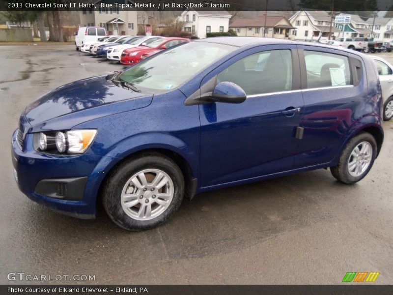 Blue Topaz Metallic / Jet Black/Dark Titanium 2013 Chevrolet Sonic LT Hatch