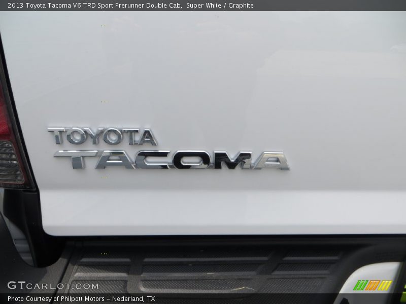 Super White / Graphite 2013 Toyota Tacoma V6 TRD Sport Prerunner Double Cab