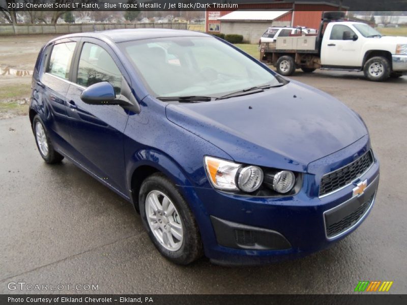 Blue Topaz Metallic / Jet Black/Dark Titanium 2013 Chevrolet Sonic LT Hatch