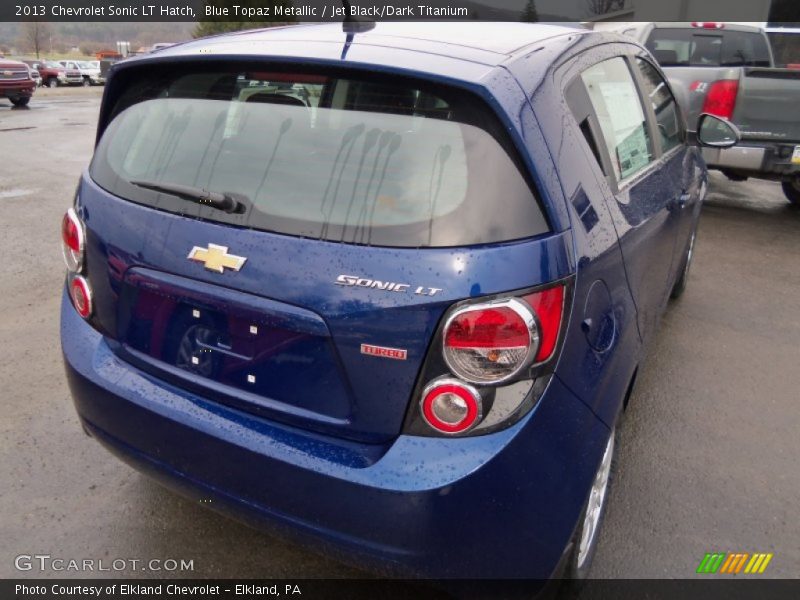 Blue Topaz Metallic / Jet Black/Dark Titanium 2013 Chevrolet Sonic LT Hatch