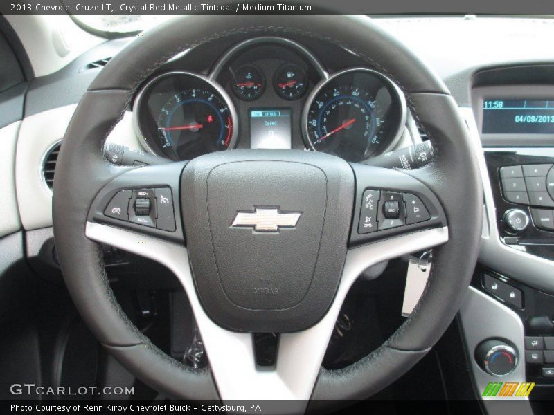 Crystal Red Metallic Tintcoat / Medium Titanium 2013 Chevrolet Cruze LT