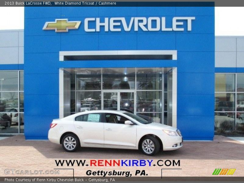 White Diamond Tricoat / Cashmere 2013 Buick LaCrosse FWD