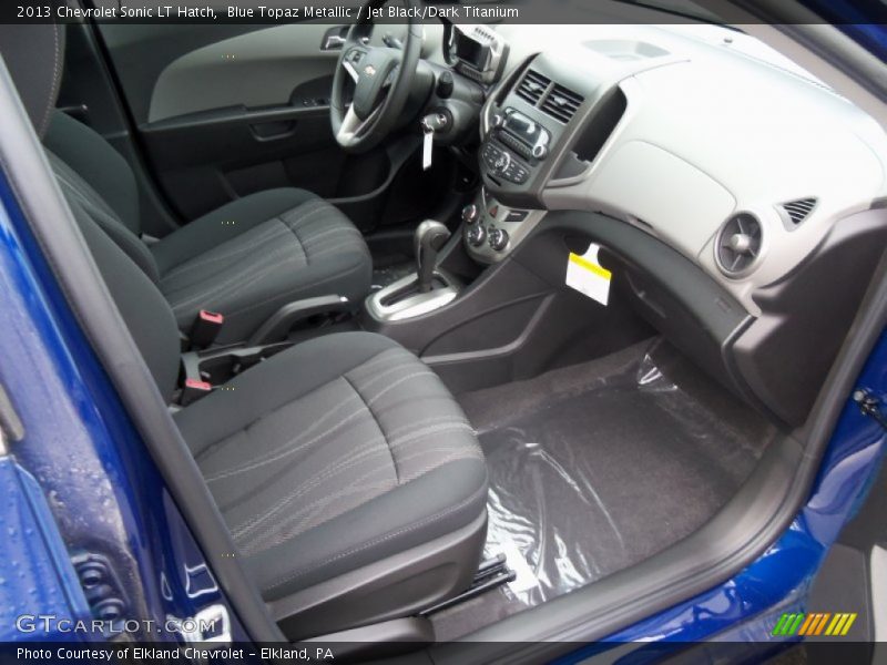 Blue Topaz Metallic / Jet Black/Dark Titanium 2013 Chevrolet Sonic LT Hatch