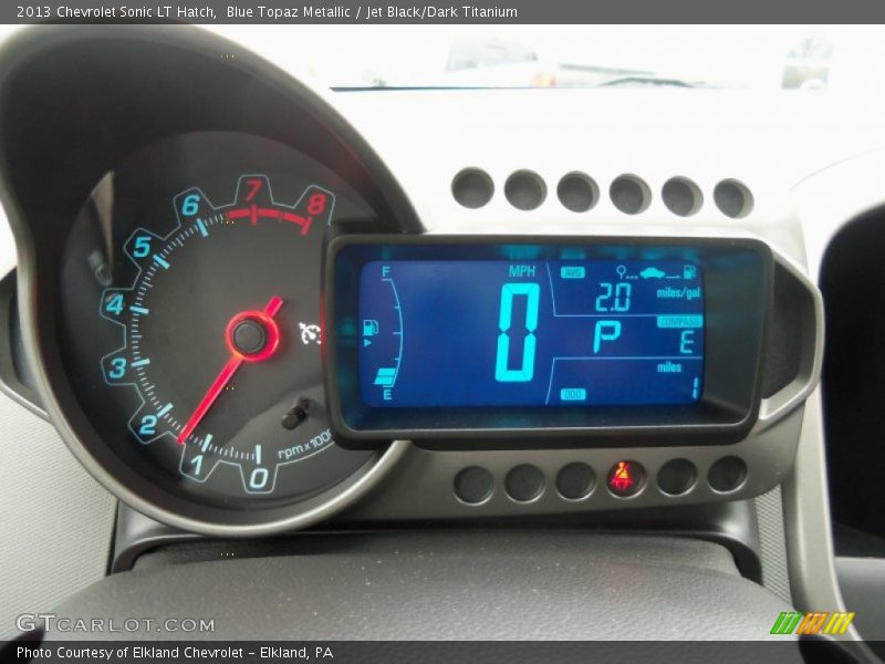 Blue Topaz Metallic / Jet Black/Dark Titanium 2013 Chevrolet Sonic LT Hatch