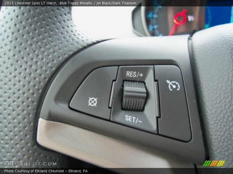 Blue Topaz Metallic / Jet Black/Dark Titanium 2013 Chevrolet Sonic LT Hatch