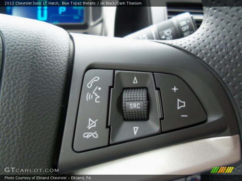 Blue Topaz Metallic / Jet Black/Dark Titanium 2013 Chevrolet Sonic LT Hatch