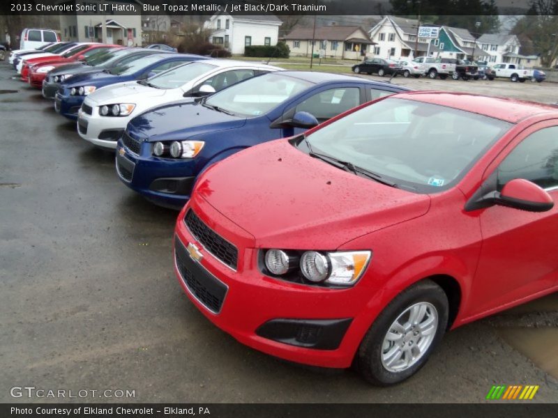 Blue Topaz Metallic / Jet Black/Dark Titanium 2013 Chevrolet Sonic LT Hatch