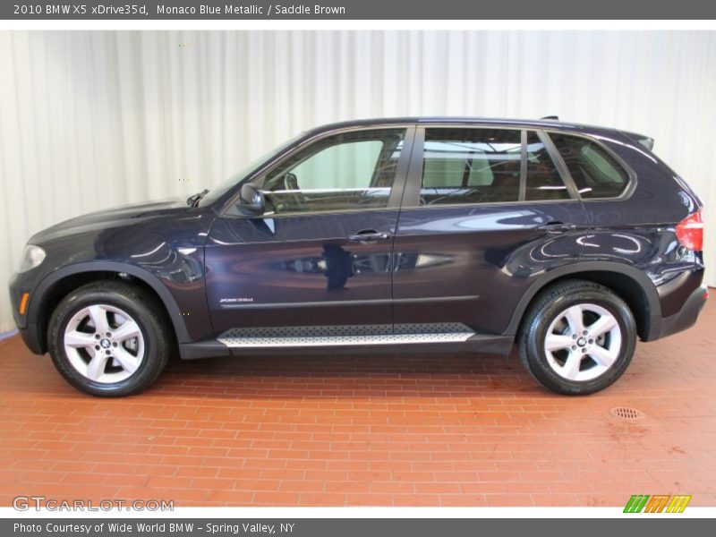 Monaco Blue Metallic / Saddle Brown 2010 BMW X5 xDrive35d