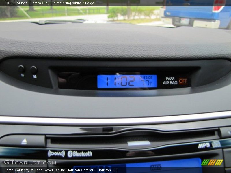 Shimmering White / Beige 2012 Hyundai Elantra GLS