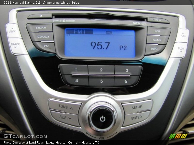 Shimmering White / Beige 2012 Hyundai Elantra GLS