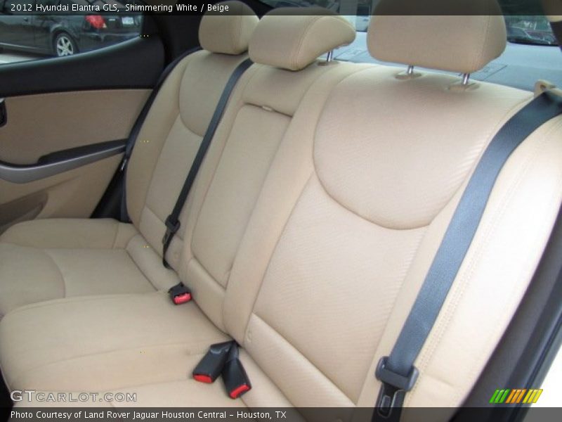 Shimmering White / Beige 2012 Hyundai Elantra GLS