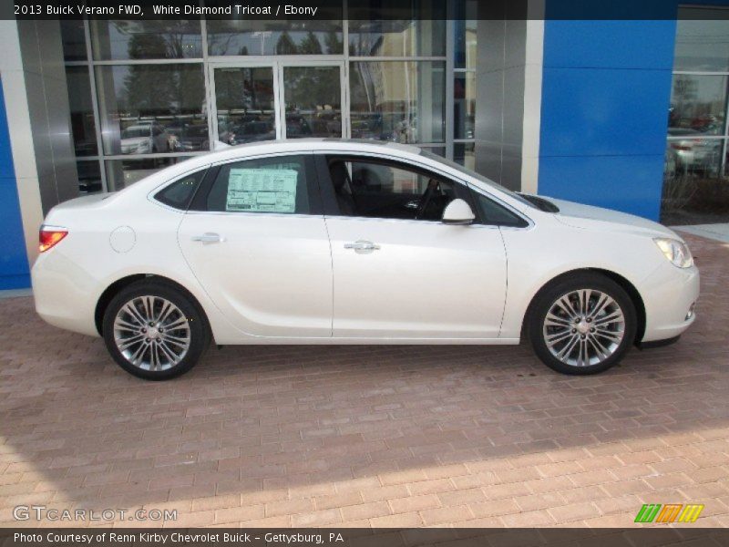 White Diamond Tricoat / Ebony 2013 Buick Verano FWD