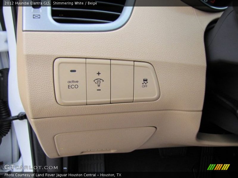 Shimmering White / Beige 2012 Hyundai Elantra GLS