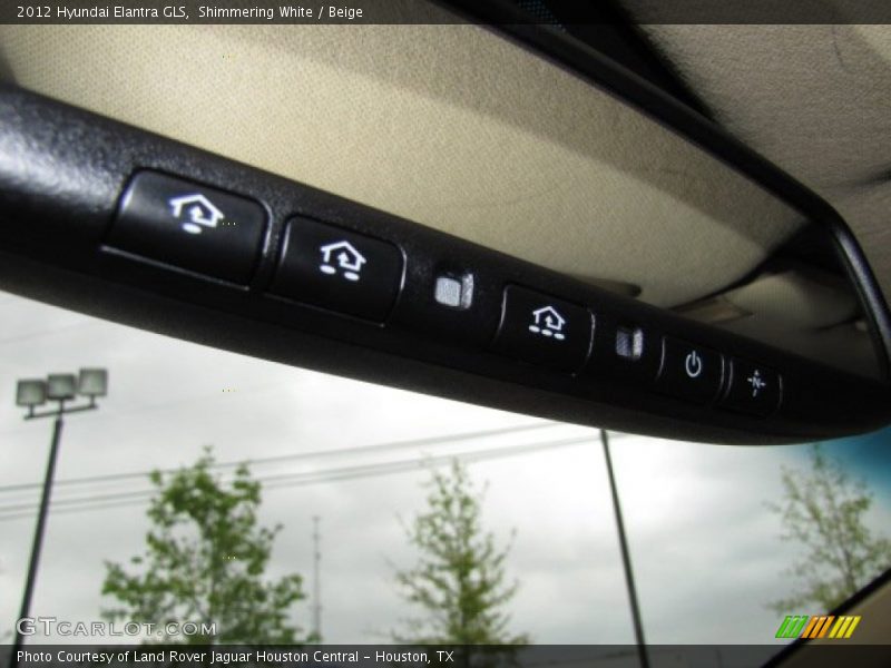 Shimmering White / Beige 2012 Hyundai Elantra GLS